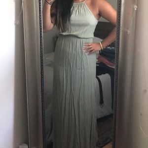 F21 mint green maxi